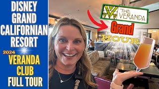 VERANDA Club Lounge Tour  Grand Hour Dinner Review  Disneyland GRAND CALIFORNIAN RESORTConcierge [upl. by Emlen42]