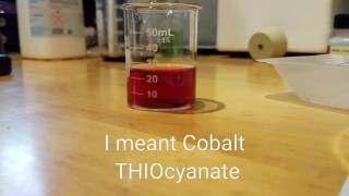 Scott Reagent Cobalt Thiocyanate [upl. by Kono]