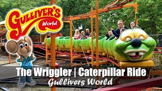 The Wriggler  Caterpillar Ride  Gullivers World Warrington  2021 [upl. by Shirline]