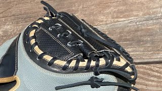 Wilson A2000 Catcher’s Mitt Web Relace  Part 1 of 2 [upl. by Ajnotal]