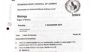 BIOLOGY PAPER 2 2023 INTERNAL Q3 [upl. by Nlocnil975]