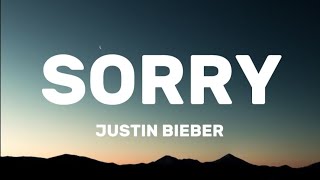 JUSTIN BIEBER  SORRY LYRICS [upl. by Evvy536]