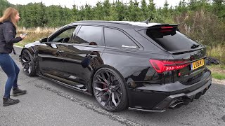 1052HP Audi RS6 Avant C8 STAGE X MMS Power Division  Revs Drag Racing Accelerations [upl. by Merrell]