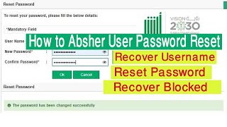 How To Recovery username Password Absher Account forgot Password [upl. by Yerhcaz115]