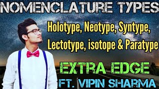 Nomenclature Type Holotype Isotypes Syntype Paratype Neotype and Lectotype  Extra Edge Video [upl. by Eniamrahc]