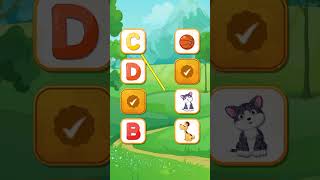 Match the letter to picture Abcd Letter Alphabet with pictures [upl. by Arratal]