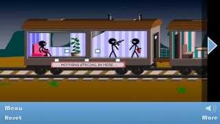 Stickman Stick Death Train Level 3 Walkthrough [upl. by Ennairod]