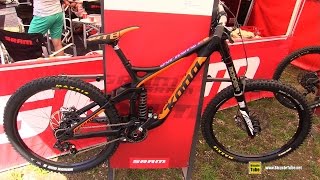 2016 Kona Supreme Operator Down Hill Mountain Bike  Sram Stand Walkaround  Demo Day 2015 Eurobike [upl. by Oigile]