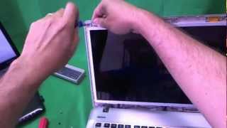 Toshiba Satellite E305 Laptop Screen Replacement Procedure [upl. by Blodgett]