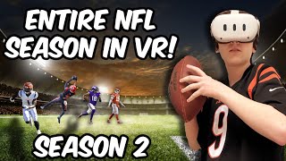 I Spent An Entire NFL Season In Virtual Reality SEASON 2 [upl. by Fish]