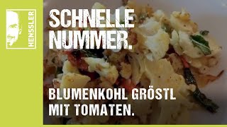 Schnelles BlumenkohlGröstl Rezept mit getrockneten Tomaten von Steffen Henssler [upl. by Drarehs]