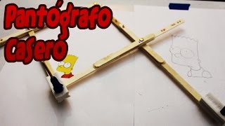 Pantógrafo casero │ Ampliador de dibujos [upl. by Ecirtap390]