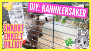 DIY Kaninleksaker  Snabbt enkelt och billigt [upl. by Murat]