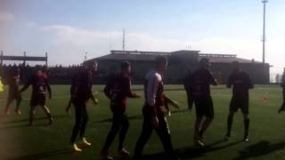 I calciatori della Salernitana inaugurano campo sportivo a Montecorvino Pugliano [upl. by Noedig]