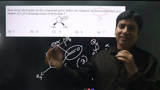 How many hydrogens in the compound given below are replaced by deuterium [upl. by Aikaj845]