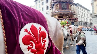 💜⚜️🕊 Scoppio del Carro Firenze 2024 il nostro videoreportage 💜⚜️🕊 [upl. by Raine4]