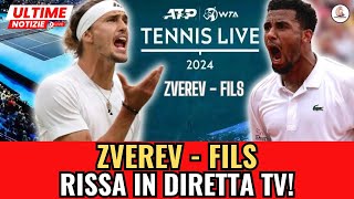 ZVEREV e FILS Insulti in Campo e Rissa Sfiorata in Diretta TV [upl. by Lellih]