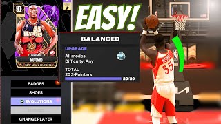 How To Make 20 Three Pointers With 25 Three Amethyst Dikembe Mutombo In NBA2K24 MyTeam [upl. by Kaleb]