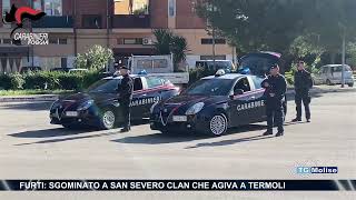 Furti sgominato a San Severo clan che agiva a Termoli [upl. by Aynekat]