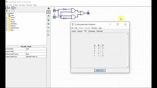 Logisim  3Building Circuit from TRUTH TABLE [upl. by Ytsanyd]