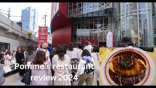 My review of Pommes Japanese omurice omlette dish in Hep 5 mall located in Osaka 2024 [upl. by Olen]