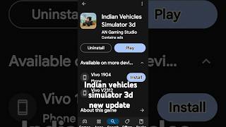 AN Gaming studio official  Indian vehicle simulator 3D  💯🚜👆😈ytshorts youtubeshorts [upl. by Nosdivad832]