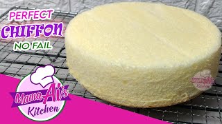 PERFECT Fluffy Chiffon Cake  Easy Chiffon Cake [upl. by Ahsatniuq269]