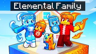 Having an ELEMENTAL FAMILY in Minecraft [upl. by Sirromad]