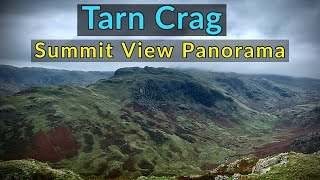 Tarn Crag Easedale  Fully Labelled Summit View Panorama [upl. by Aizirtap]