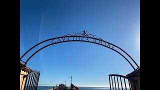 Crab Snaring Capitola Beach Pier  NEW Crab Reaper snare [upl. by Pitts]