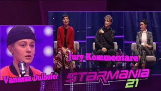 Starmania 21 Vanessa Dulhofer Jury Kommentare [upl. by Etnovaj911]