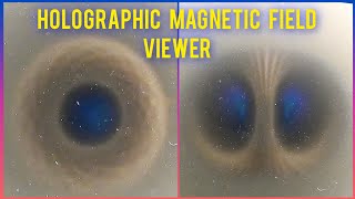 Holographic and color gradient magnetic field viewer  a Ferrocell alternative [upl. by Marne]