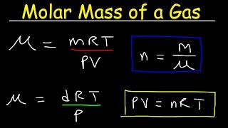 Molar Mass of a Gas at STP  Equations amp Formulas Chemistry Practice Problems [upl. by Hurty]