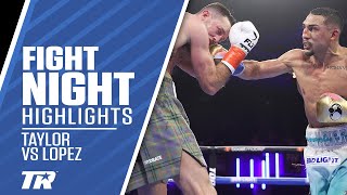 Teofimo Lopez Upsets Josh Taylor to Win Jr Welterweight Title  FIGHT HIGHLIGHTS [upl. by Yoreel617]