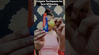 Colgate toothpaste for face whitening💯✅lLemon and colgateshortsskincareglowingskinsonalimakeover [upl. by Orelie590]