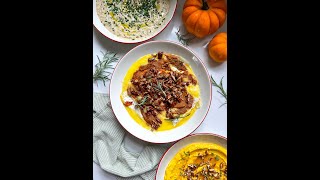 3 Easy Fall Appetizer Recipes I Pumpkin Butter Baked Brie Greek Goddess Dip Pumpkin Whipped Feta [upl. by Eldredge]