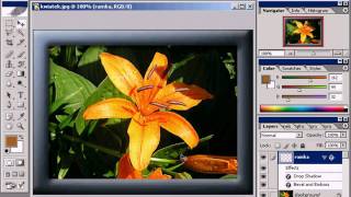 Photoshop  Jak dodać ramkę do zdjęcia [upl. by Asyle776]