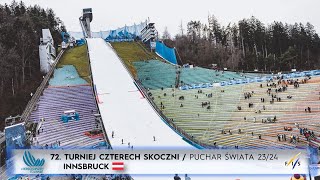 72 Turniej Czterech Skoczni INNSBRUCK 2024  sezon 20232024 [upl. by Ecirtnas]