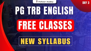 PG TRB ENGLISH FREE CLASS Day 3  Unit 6  American Literature [upl. by Naesyar586]