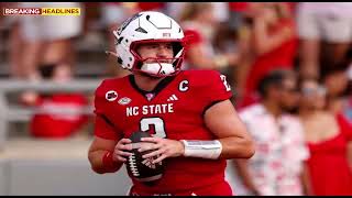 Breaking NC State QB Grayson McCall Injured Helmet Knocked Off on Field Us Entertainment News [upl. by Eneja]