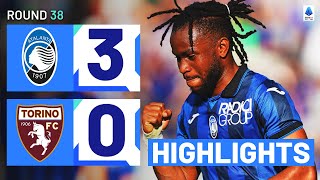 ATALANTATORINO 30  HIGHLIGHTS  La Dea break into top 4  Serie A 202324 [upl. by Kreiker]