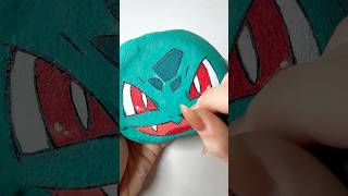 PINTO un 🔥POKÉMON🔥en una PIEDRA🪨🌱😱😱 pokemon arte [upl. by Navy]