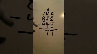 3 Digit Subtraction with Regrouping Example 1222024 [upl. by Eldrid]