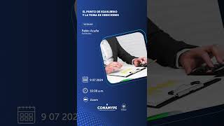 📊 Webinar El punto de equilibrio y la toma de decisiones📅 Fecha 09072024🕙 Hora 1000 a m [upl. by Theta84]