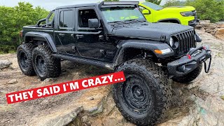 Taking My NEW 130000 6X6 Gladiator To A JEEP ROCK CRAWLING EVENT They Said Im quotCRAZYquot [upl. by Grover568]