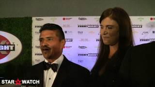 Michael Carbajal Celebrity Fight Night 2014 red carpet interview [upl. by Ahseek]