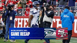 Geno Smiths GAMEWINNING TD helps Seahawks STUN Niners log jam in NFC West  Game Recap [upl. by Lammond]