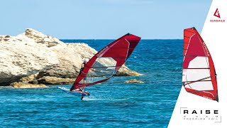 GUNSAILS  RAISE 2022  2 Cam freeride foil sail [upl. by Lorrimer163]