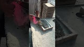 Chemical Concrete Tile Making shorts craftsman [upl. by Rudiger353]