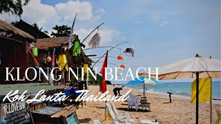 🇹🇭 KLONG NIN BEACH WALKING TOUR  4K 60FPS HDR  KOH LANTA THAILAND 🇹🇭 [upl. by Koller933]